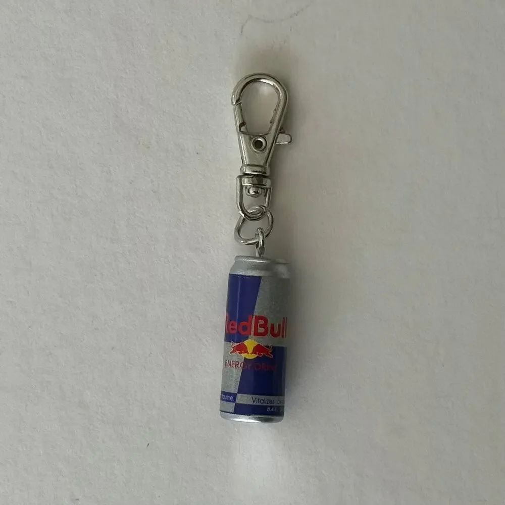 Y2K Red Bull Can Keychain – Mini Collectible, Lightweight, Brand New